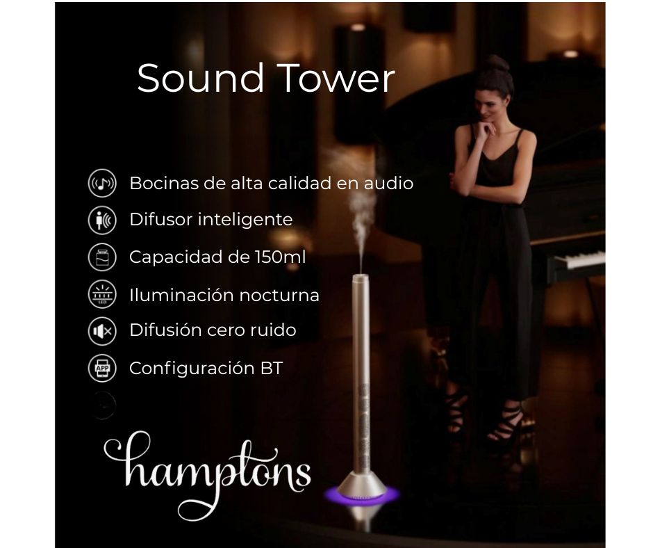 Difusor Sound Tower (cobertura 250m3) difusor y reproductor de audio
