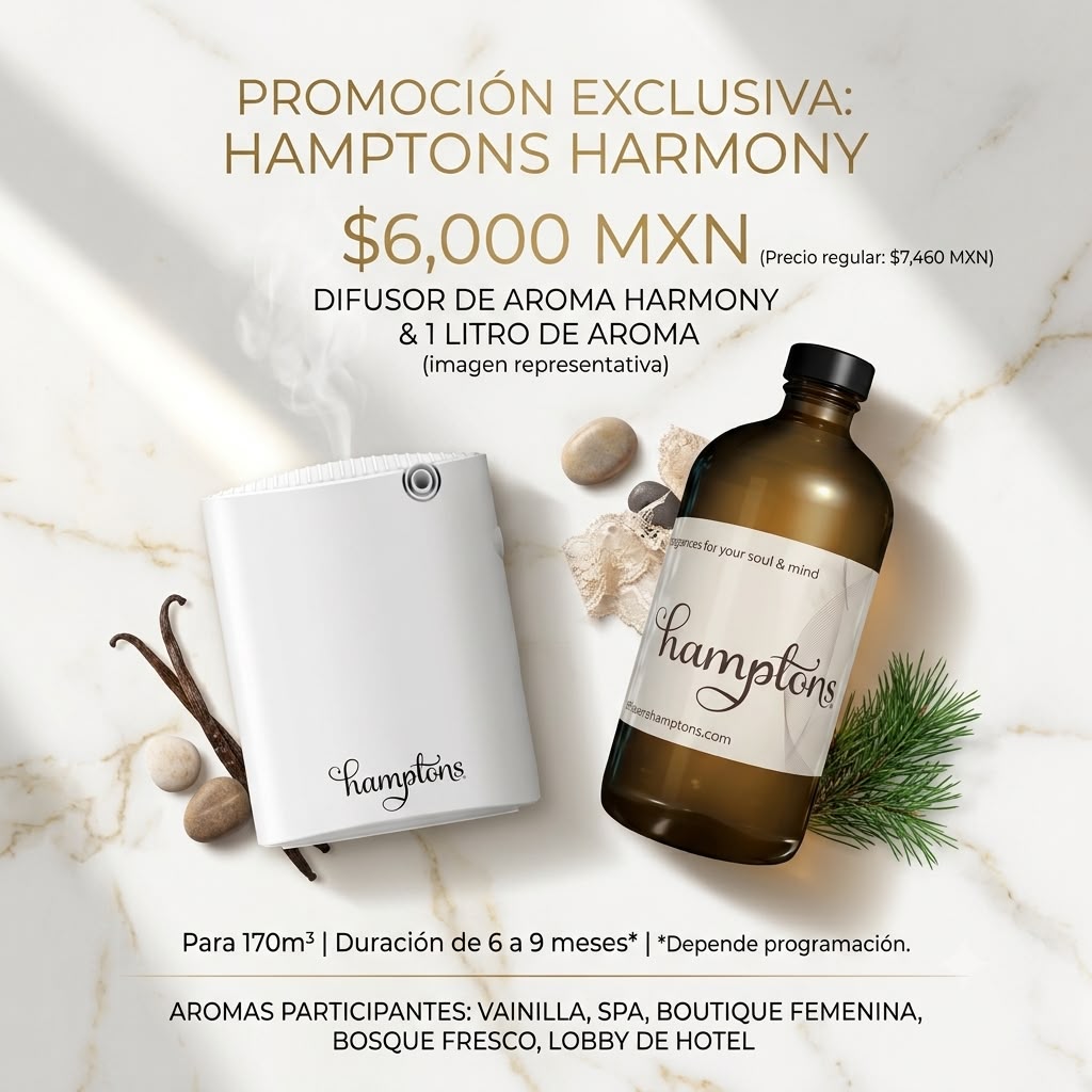 Difusor Harmony con Kit 1 litro aroma promoción (descuento se aplica en carrito)